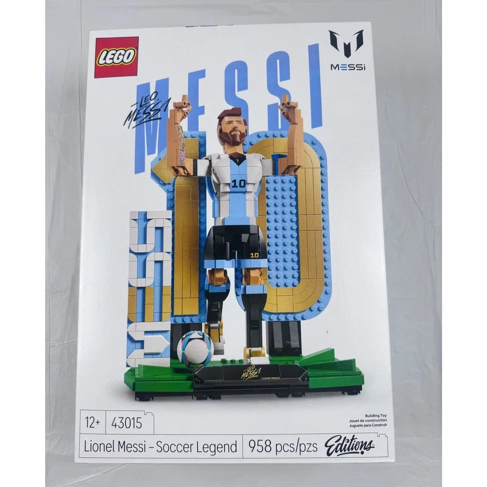 LEGO 43015 Lionel Messi Soccer Legend 2-in-1 Building Set 958 Pcs Factory Sealed